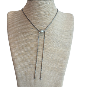 David Yurman Chatelaine Pave Diamond And Sterling Silver Lariat Y-Necklace