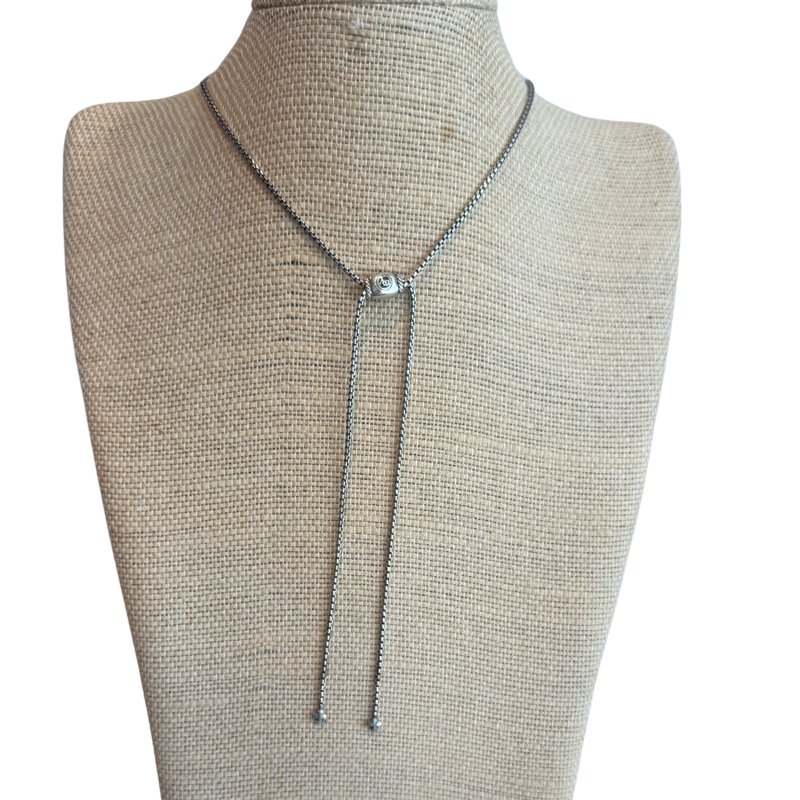 David Yurman Chatelaine Pave Diamond And Sterling Silver Lariat Y-Necklace