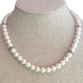 David Yurman Pearl Strand Crossover Toggle Necklace