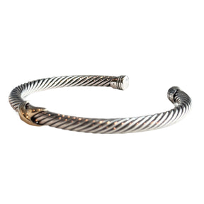 David Yurman X Crossover Classic Cable Station Cuff Bracelet