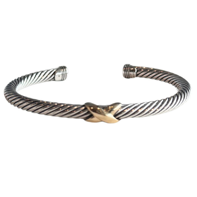 David Yurman X Crossover Classic Cable Station Cuff Bracelet