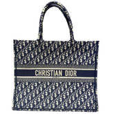 Christian Dior Oblique Embroidered Large Book Tote