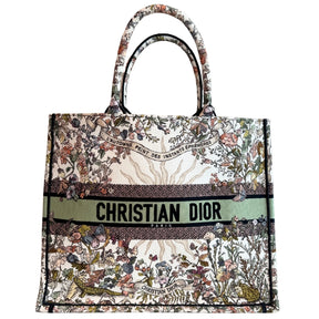 Christian Dior Eden Embroidered Large Book Tote