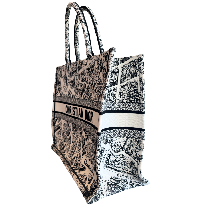 Christian Dior Plan De Paris Large Book Tote
