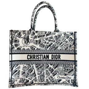 Christian Dior Plan De Paris Large Book Tote