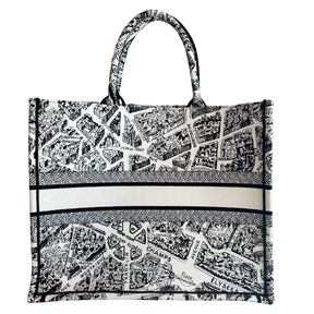 Christian Dior Plan De Paris Large Book Tote