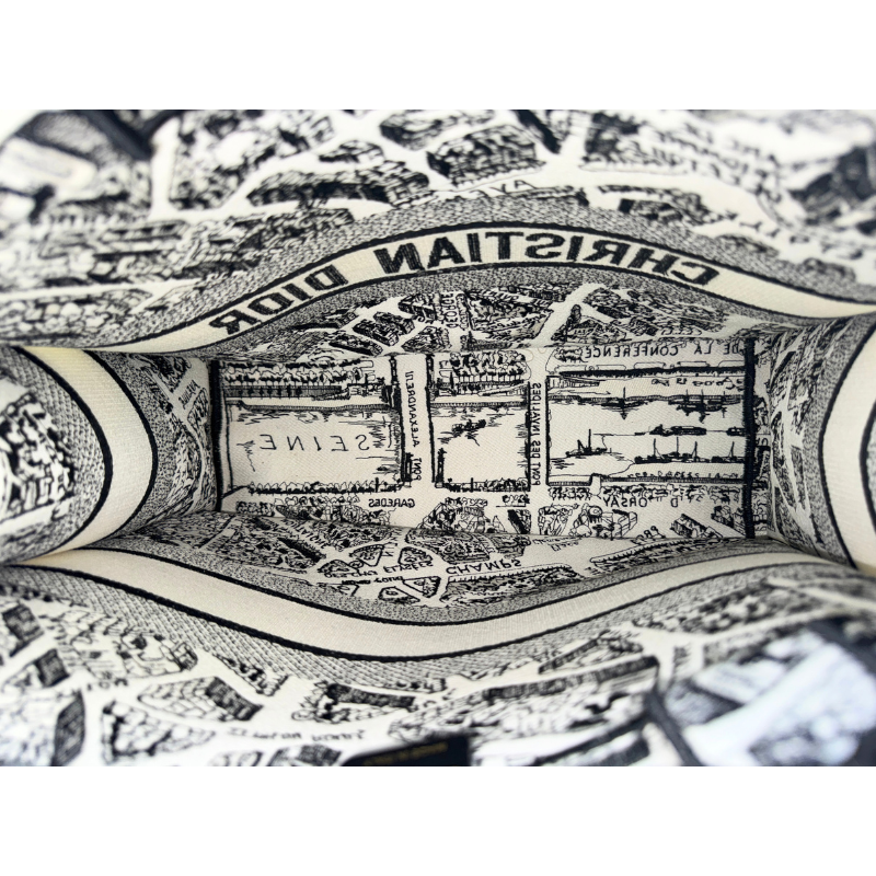 Christian Dior Plan De Paris Large Book Tote