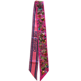 Christian Dior D-Millefiori Mitzah Silk Bandeau Scarf