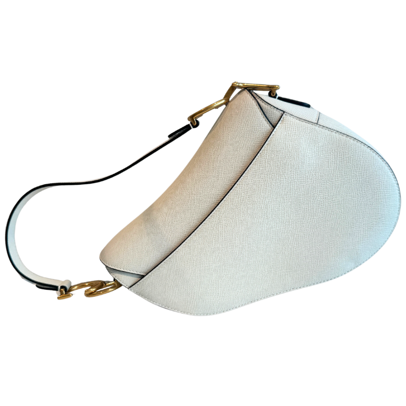 Christian Dior Grained Calfskin Saddle Bag