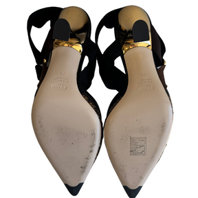 Fendi Colibri Sequin Slingbacks