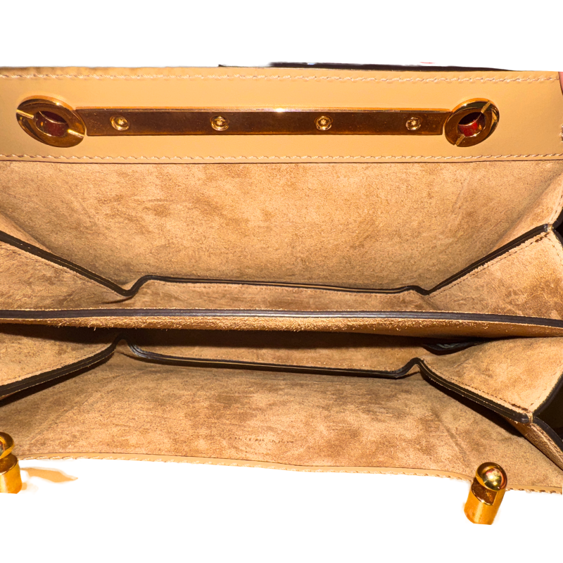 Fendi Vitello King Luxor Fendi Touch Shoulder Bag