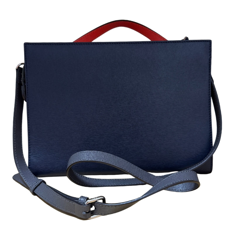 Fendi Vitello Flamingo Colorblock Demi Jour Shoulder Bag