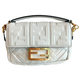 Fendi Zucca Embossed Mini Baguette Bag