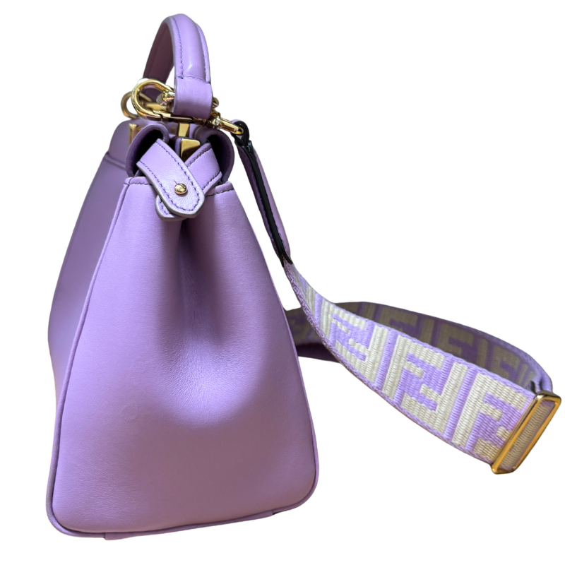 Fendi Nappa Stacked Bar Mini Peekaboo ISeeU Small Bag