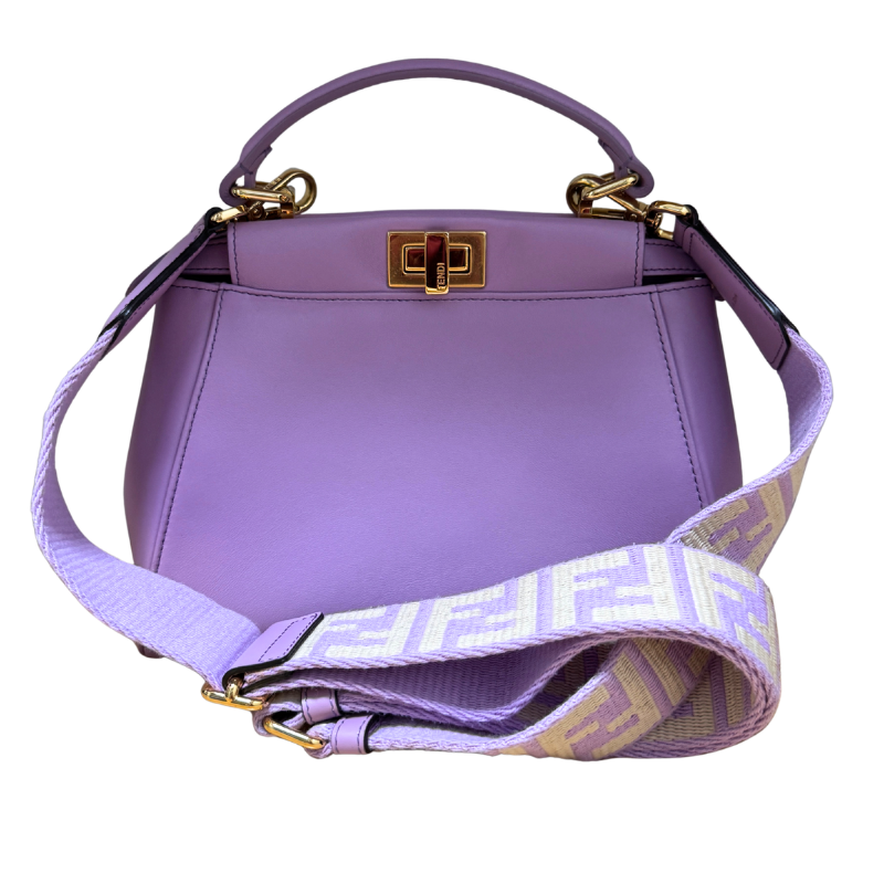 Fendi Nappa Stacked Bar Mini Peekaboo ISeeU Small Bag