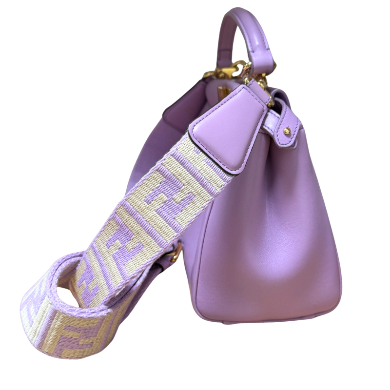 Fendi Nappa Stacked Bar Mini Peekaboo ISeeU Small Bag