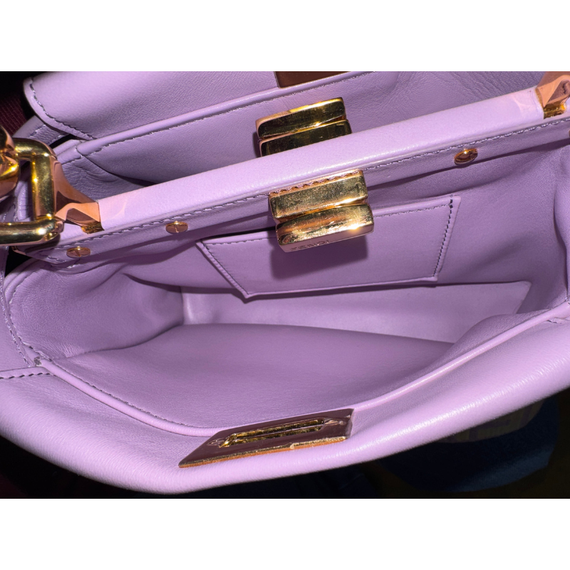 Fendi Nappa Stacked Bar Mini Peekaboo ISeeU Small Bag