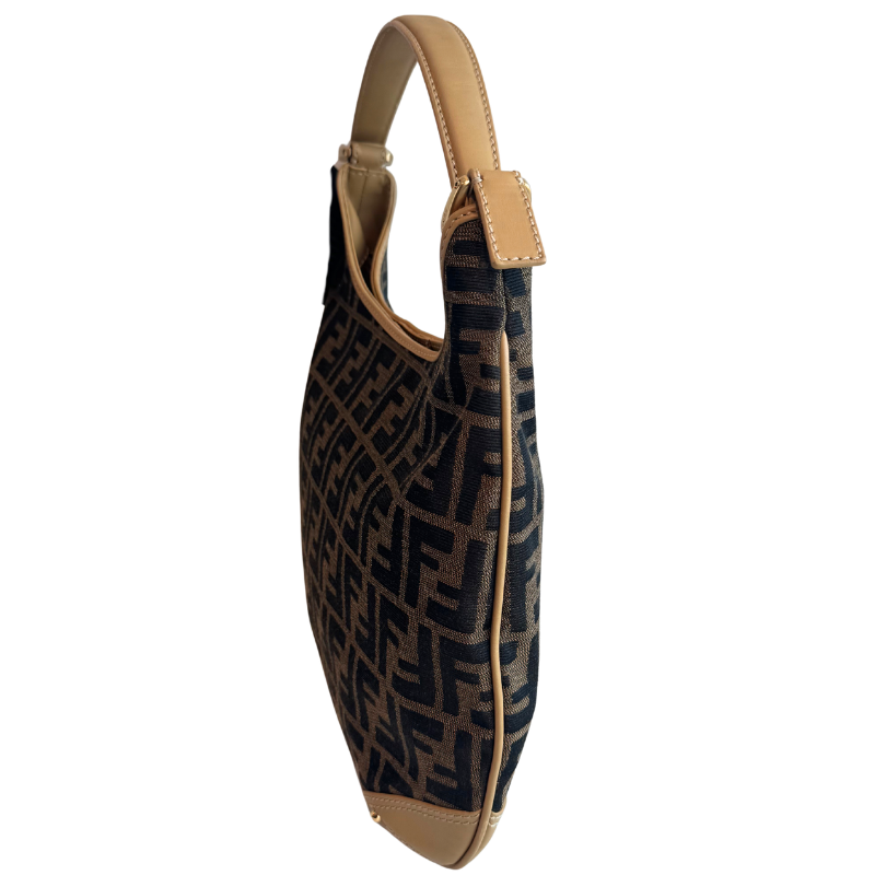 Fendi Zucca Hobo Shoulder Bag