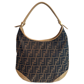 Fendi Zucca Hobo Shoulder Bag