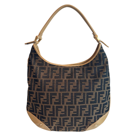 Fendi Zucca Hobo Shoulder Bag