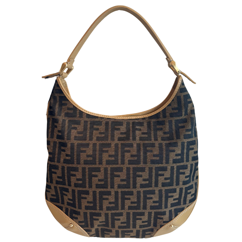 Fendi Zucca Hobo Shoulder Bag