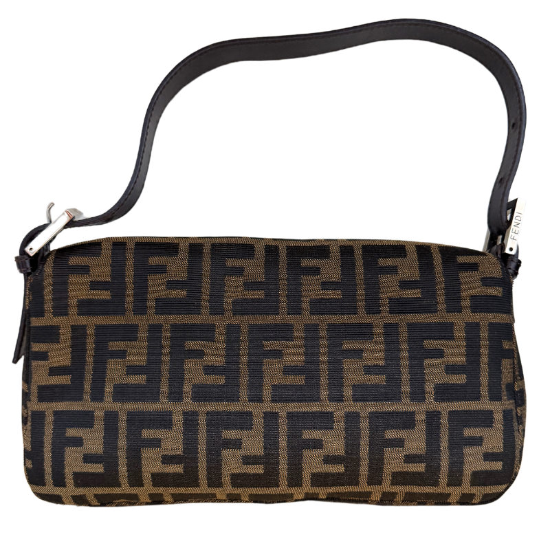 Fendi Zucca Baguette Shoulder Bag