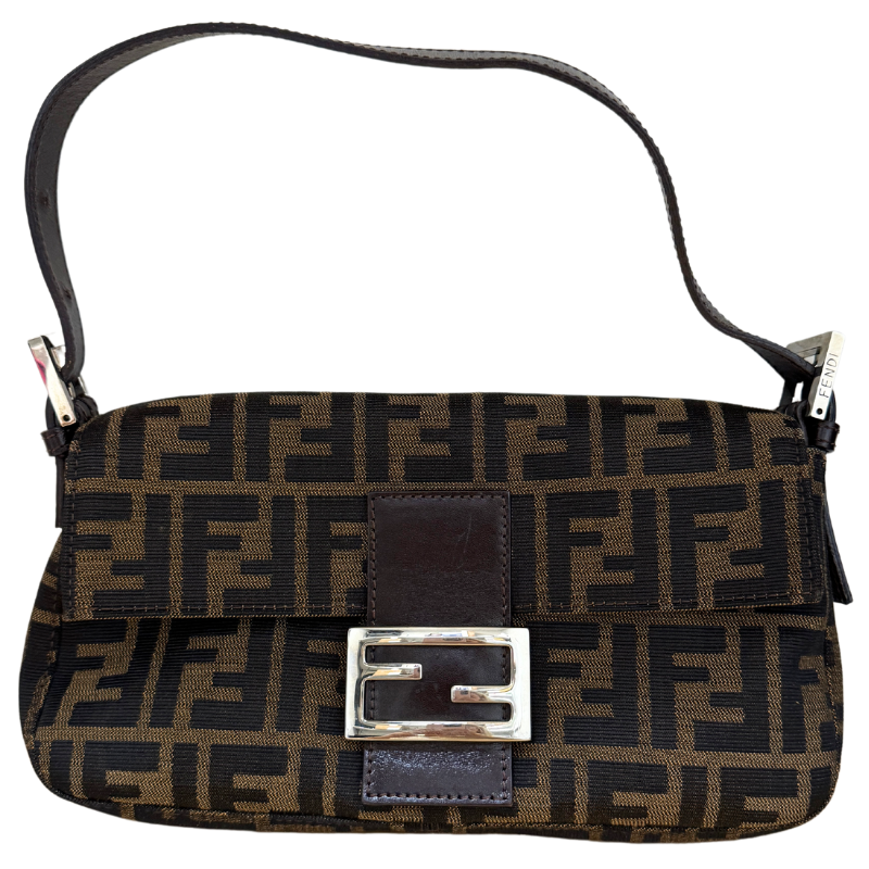 Fendi Zucca Baguette Shoulder Bag