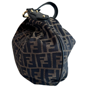 Fendi Vintage Zucca Hobo Shoulder Bag