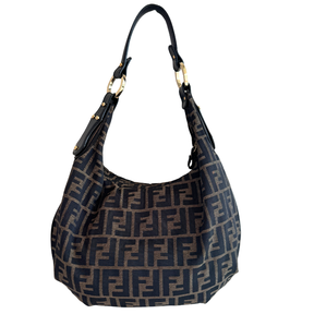 Fendi Vintage Zucca Hobo Shoulder Bag