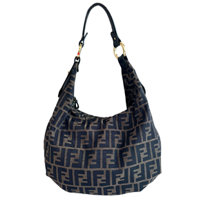 Fendi Vintage Zucca Hobo Shoulder Bag