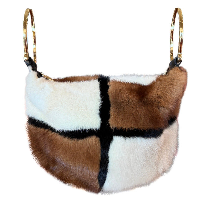 Salvatore Ferragamo Mink Fur Badia Bag