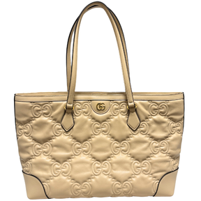 Gucci Embossed Matelasse Medium Tote Bag