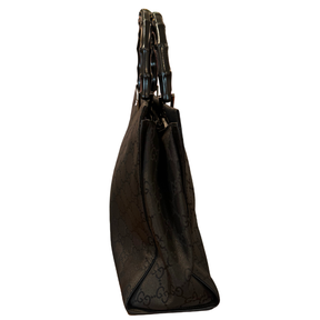 Gucci GG Canvas Bamboo Handle Tote