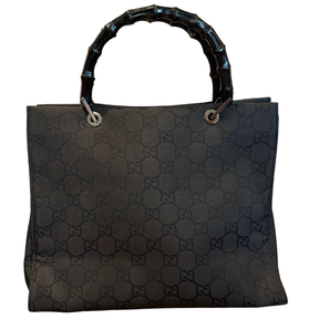Gucci GG Canvas Bamboo Handle Tote