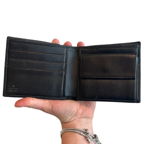 Gucci Black Monogram Coin Wallet
