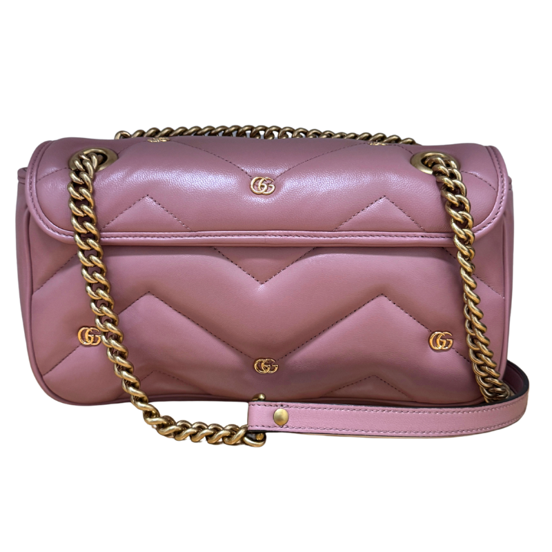 Gucci Matelasse GG Studs Small Torchon GG Marmont Shoulder Bag