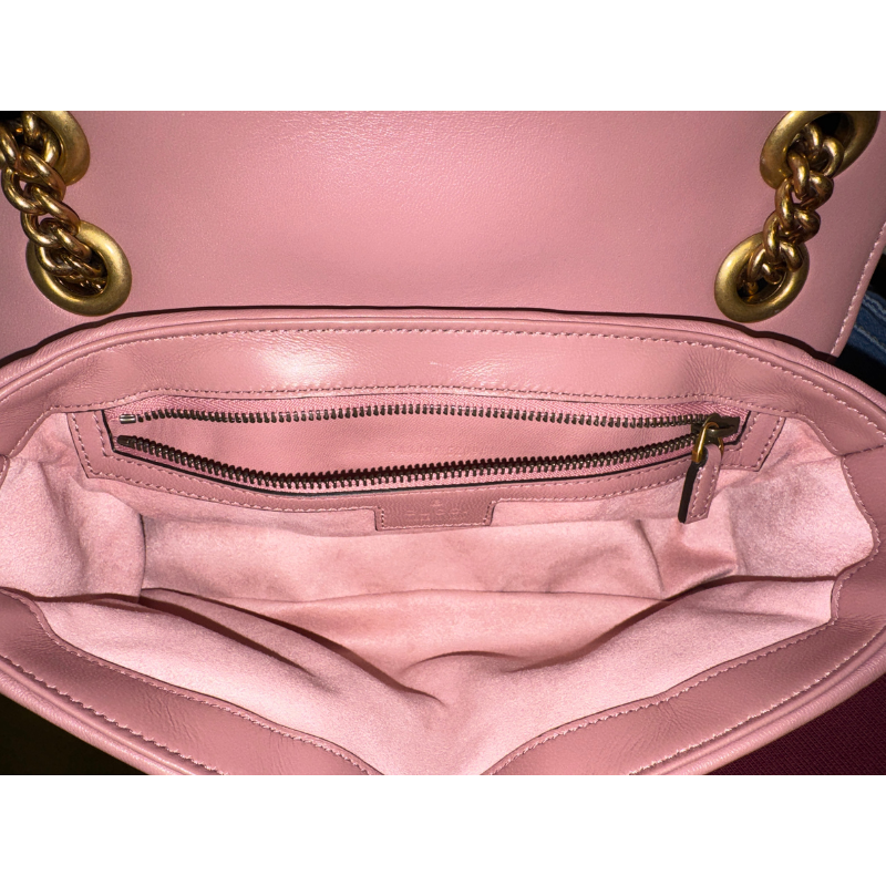 Gucci Matelasse GG Studs Small Torchon GG Marmont Shoulder Bag