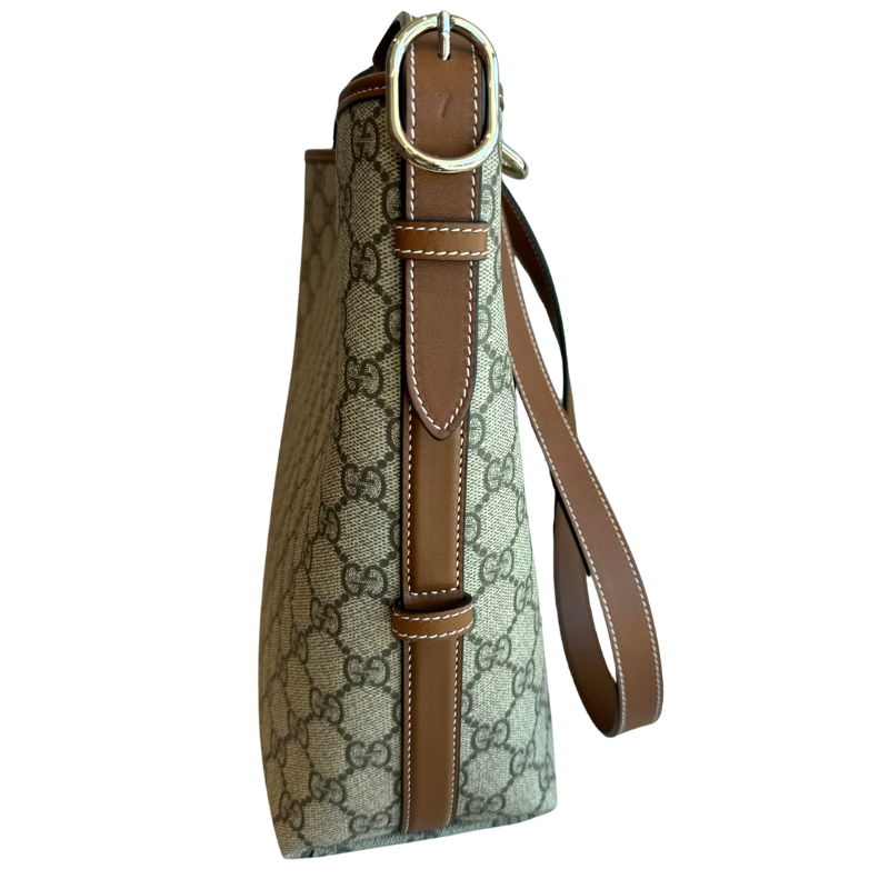Gucci GG Monogram Emblem Medium Bucket Bag
