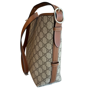 Gucci GG Monogram Emblem Medium Bucket Bag