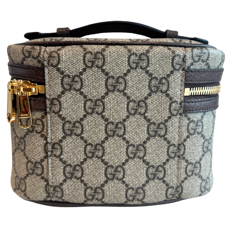 Gucci GG Supreme Monogram Web Ophidia Vanity Cosmetic Case