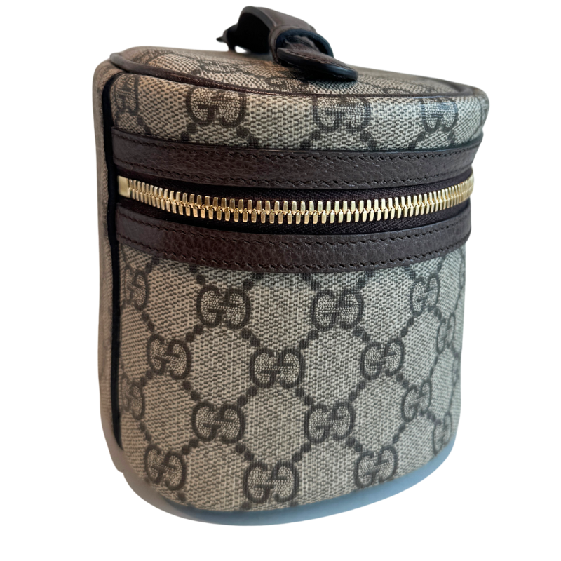 Gucci GG Supreme Monogram Web Ophidia Vanity Cosmetic Case