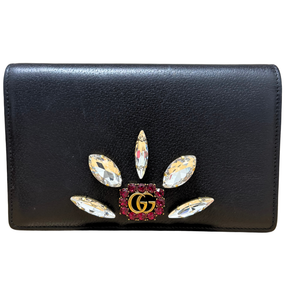 Gucci Marquise Crystal GG Mini Wallet On Chain