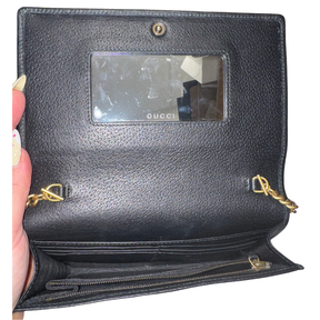 Gucci Marquise Crystal GG Mini Wallet On Chain