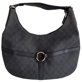 Gucci GG Canvas Reins Hobo Bag