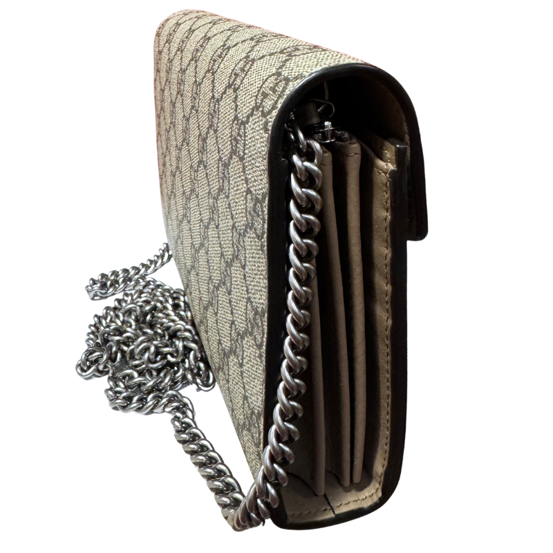 Gucci GG Supreme Mini Dionysus Chain Wallet