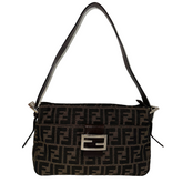 Fendi Zucca Mamma Baguette&nbsp;

Shoulder Bag&nbsp;

Zucca Canvas&nbsp;

Brown and Black Canvas&nbsp;