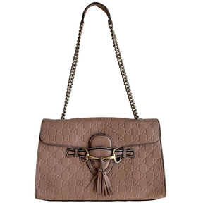 Gucci Guccissima Emily Chain Flap Bag