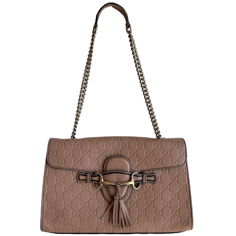 Gucci Guccissima Emily Chain Flap Bag