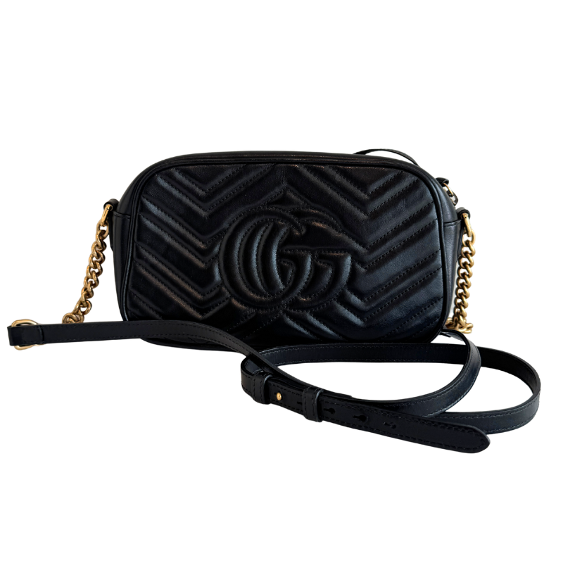 Gucci Matelasse GG Marmont Small Chain Shoulder Bag