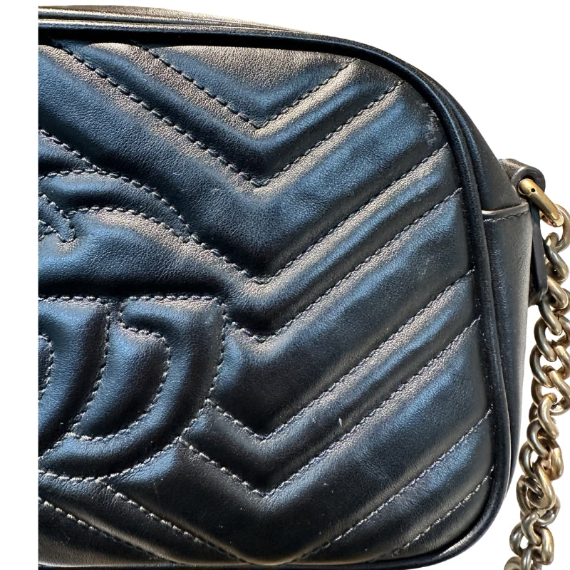 Gucci Matelasse GG Marmont Small Chain Shoulder Bag